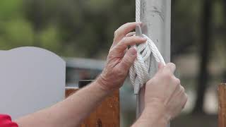 Tying Off External Halyard Flagpole [upl. by Roanne]