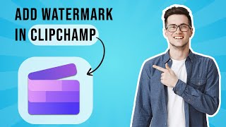 How to Add Watermark in Clipchamp EASY [upl. by Enyawd]