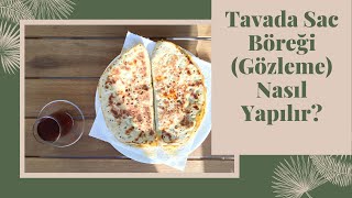 Tavada Sac Böreği  Ispanaklı Börek Tarifi [upl. by Atnuahsal]