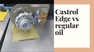 Castrol Edge vs ordinary motor oil test [upl. by Inalawi911]