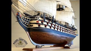 HMS Victory Model Ship Painted in Trafalgar Colours [upl. by Enajharas]