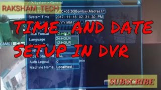 DVR TIME SETTING  HOW TO SET TIME IN DVR  CCTV SETTING [upl. by Chu]