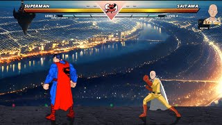 SUPERMAN vs SAITAMA  The most epic fight❗🔥 [upl. by Nonrev]