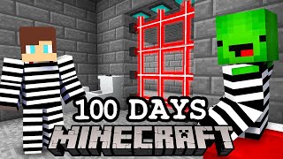 Escaping from a 100 DAYS PRISON in Minecraft [upl. by Marmawke750]