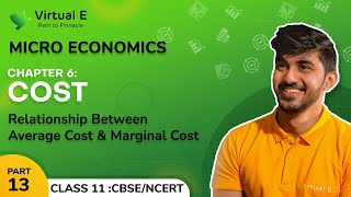 Class 11 Microeconomics Chapter 6  Cost Part 13 Relationship Between Average Cost amp Marginal Cost [upl. by Arita]