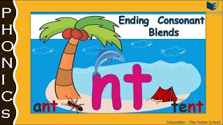 nt Ending Consonant BlendWords ending with the letters ntEasy PhonicsOnestop learningL11 [upl. by Nitsew]