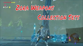 Zelda Breath Of the Wild  Location Of All The Zora Weapons [upl. by Octavian]