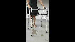 User Guide How to Fold amp Unfold and Adjust the Height of Walking Frame  DNR Wheels Mobility Aids [upl. by Toinette]