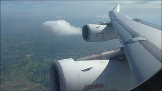 Iberia Airbus A340313  Madrid to London Heathrow Full Flight [upl. by Willock]