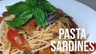 Sardines Pasta Recipe  MACKEREL  EASY to make [upl. by Fatimah294]