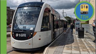 Tram departs Newhaven [upl. by Ahseneuq]