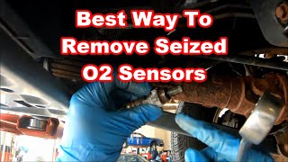 Best Technique For Removing Stuck O2 Sensors  Dont Gall The Threads [upl. by Oremoh]