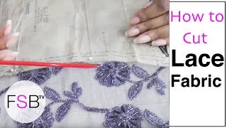 Cutting Out Lace Fabric [upl. by Pouncey]