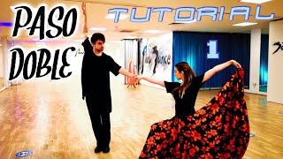 PASO DOBLE Lesson – Chasse Cape Twist Turns Promenade Counter Promenade Grand Circle  Tutorial [upl. by Ahmad]