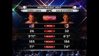 Chris Leben vs Kalib Starnes [upl. by Rani320]