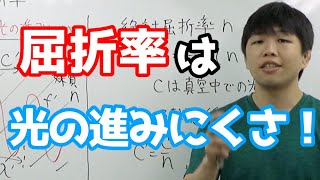 屈折率・屈折の法則【高校物理】 [upl. by Richards]