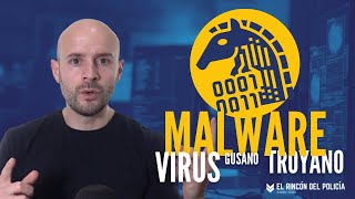 🦠 Diferencia entre MALWARE  VIRUS  GUSANO y TROYANO [upl. by Nileuqay48]