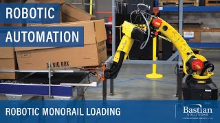 Robotic Monorail Loading System for Efficient Handling of Empty Cartons [upl. by Noiwtna64]