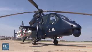 Chinas armed helicopter Z19E makes maiden flight [upl. by Shreve]