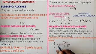 FORM 3 ORGANIC CHEMISTRY I Nomenclature Isomerism preparation of ethyne [upl. by Elleraj]