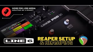 Line 6 Pod Go  Reaper Setup and Reamping [upl. by Ysac]