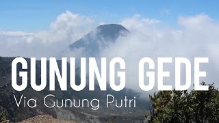 Gunung Gede Via Putri  Review Jalur Pendakian [upl. by Auhs]