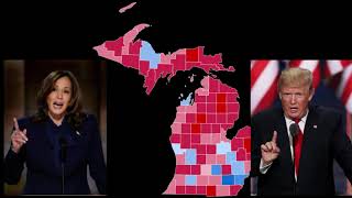 Michigan Polling Shift Analysis Harris v Trump August [upl. by Akenom135]