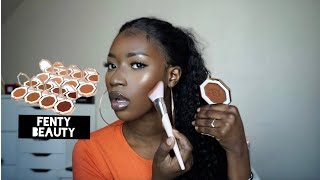 JE TEST LES NOUVEAUX BRONZER amp HIGHLIGHTER FENTY BEAUTY  AliPearl hair [upl. by Caundra]