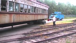 Atlantic Structure Movers 1922 Rail Car Move [upl. by Vala]