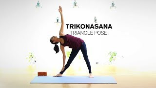 How to do Trikonasana  Triangle Pose [upl. by Ylrebmik41]