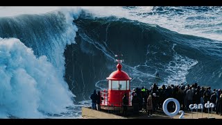 Surfing the Unsurfable How we surfed possibly the biggest wave ever at Nazare [upl. by Ailedamla717]