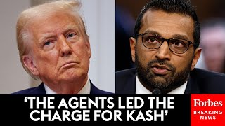 Trump Responds To Concerns About FBI Firings After Patel Is Sworn In ‘The Agents Are Very Happy’ [upl. by Adnilem]