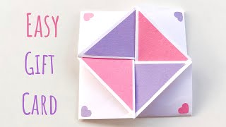 DIY Surprise Gift Card  Easy Cards to Surprise on Valentines Day  Fun Paper Craft Ideas to Make [upl. by Ardene]