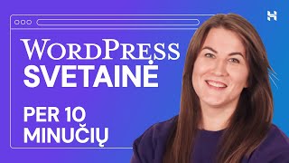 Kaip susikurti internetinį puslapį su WordPress per 10 minučių [upl. by Toft]