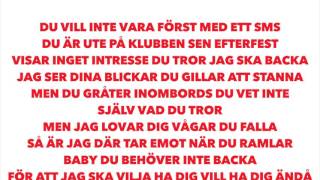 Samir Badran  Vet att du vill ha mig Lyrics [upl. by Lanae361]