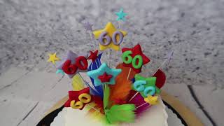 Bunte GeburtstagsTorte zum 60Geburtstag Birthday cake [upl. by Ready130]