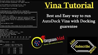 AutoDock VINA TUTORIAL  BEST FREE SOFTWARE FOR DOCKING  COMPLETE TUTORIAL [upl. by Anwahsar]