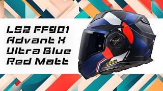 LS2 FF901 Advant X Ultra Helmet Blue Red Matt [upl. by Levins]