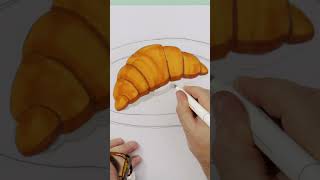 How to draw a croissant [upl. by Aneed]