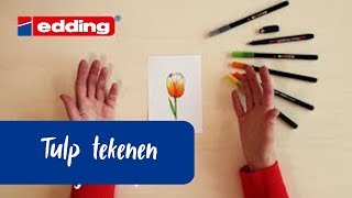 Leer hoe je penseelpen lentebloemen maakt  tulp [upl. by Brodie]