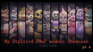 BlenderFNaF My stylized models Showcase pt 4 [upl. by Sioux]