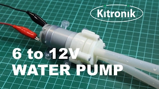 R385 diaphragm pump 612V  Kitronik [upl. by Relyc]