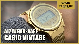 Unboxing Casio Vintage A171WEMG9AEF [upl. by Eerahc618]