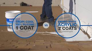 Henry How To Choose Acrylic vs Silicone White Roof Coating [upl. by Airam]