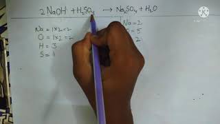 How to balance the chemical equation NaOHH2SO4Na2SO4H2O [upl. by Neetsuj]