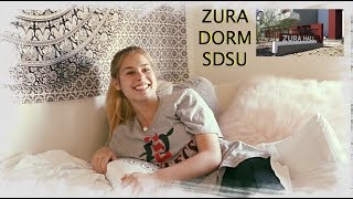 Dorm Cribz SDSU Zura Hall Tour [upl. by Niawd]