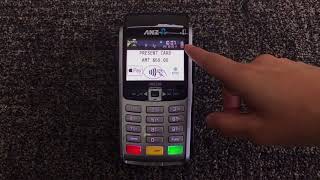 How to take payment using portable EFTOS ANZ machine [upl. by Rhodie741]