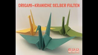 jesstayshome Anleitung zum OrigamiKranich falten [upl. by Mae]