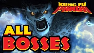 Kung Fu Panda All Bosses  Boss Fights X360 PS3 PS2 Wii [upl. by Yanehc]