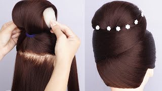 Top Latest Hairstyle For Wedding Function  Updo Hairstyle For Prom  Easy Hairstyle For Party [upl. by Nwahsar]